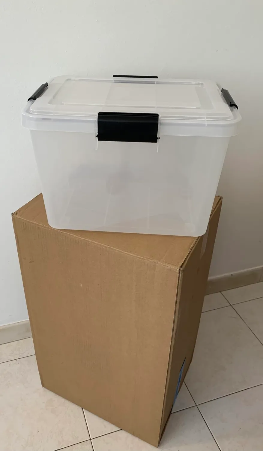 Iris Ohyama AT-L Aufbewahrungsboxen 50L 2er-Set Schwarz