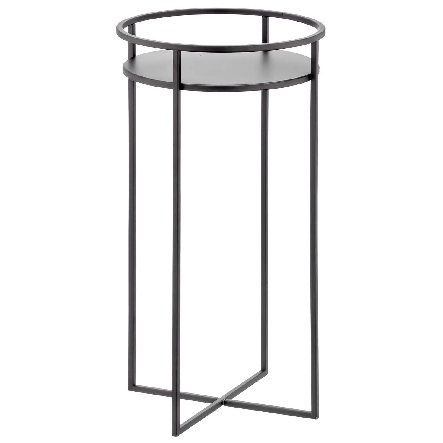 M Design Pflanzenständer Blumenständer Mattschwarz 38cm