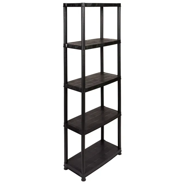 Kreher Primo Plus Kunststoffregal 5 Böden Schwarz 60x170 cm