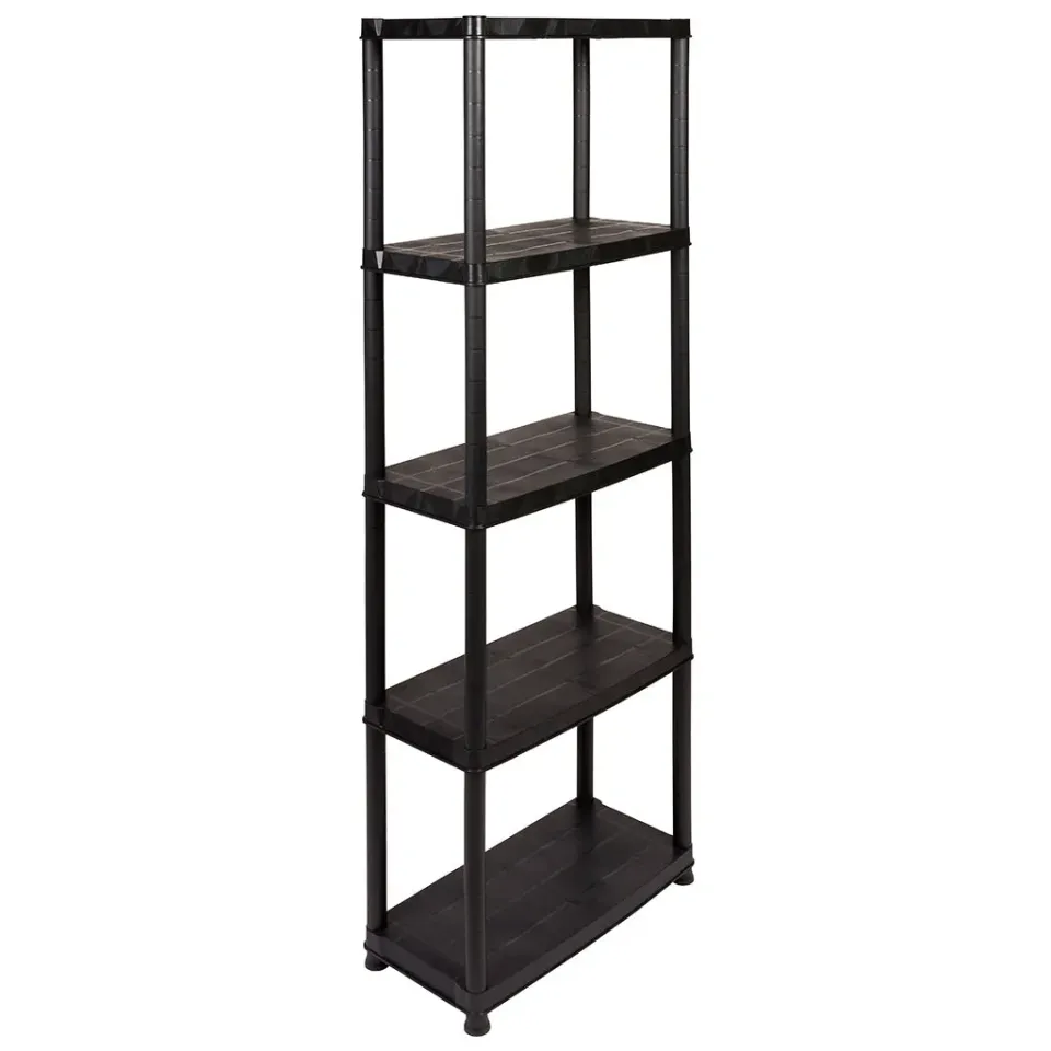 Kreher Primo Plus Kunststoffregal 5 Böden Schwarz 60x170 cm