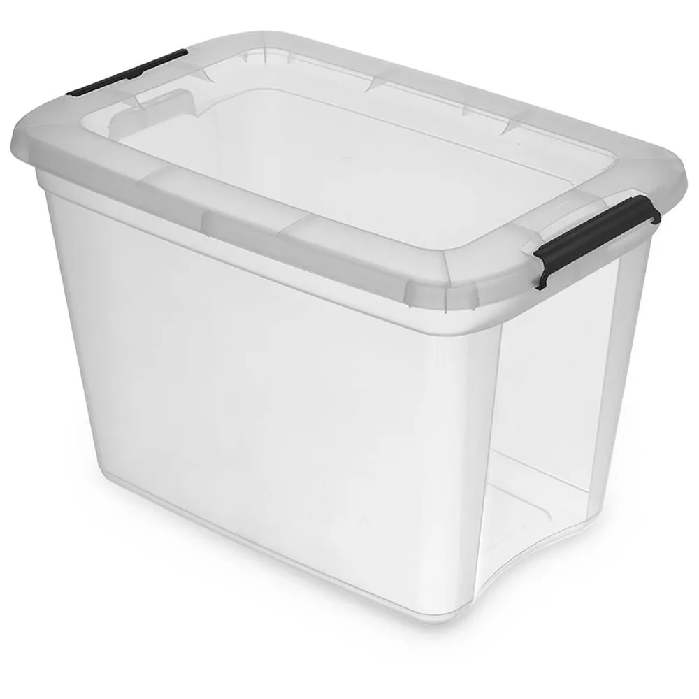 Kreher Robust Store Aufbewahrungsbox 27 Liter transparent