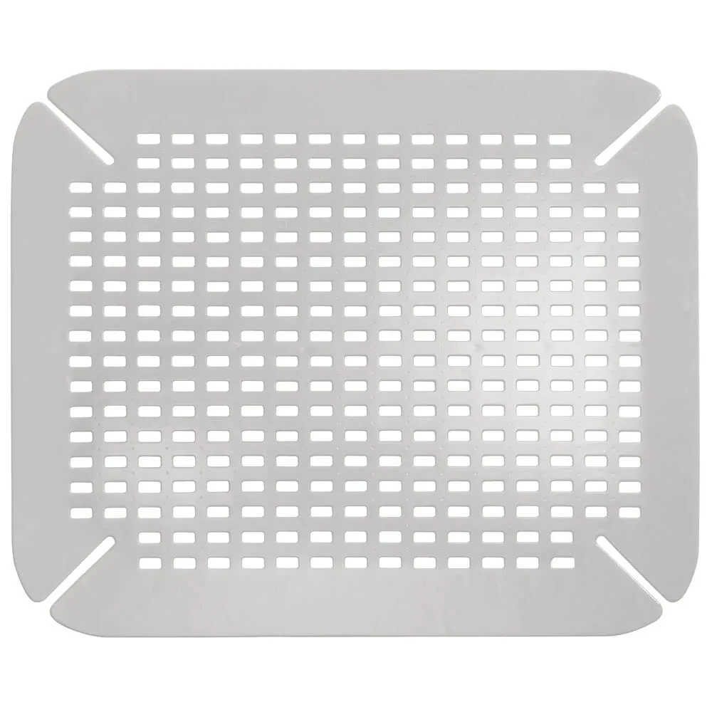 mDesign Spülbeckenmatte Grau 35,6x40,6 cm 2 Stück