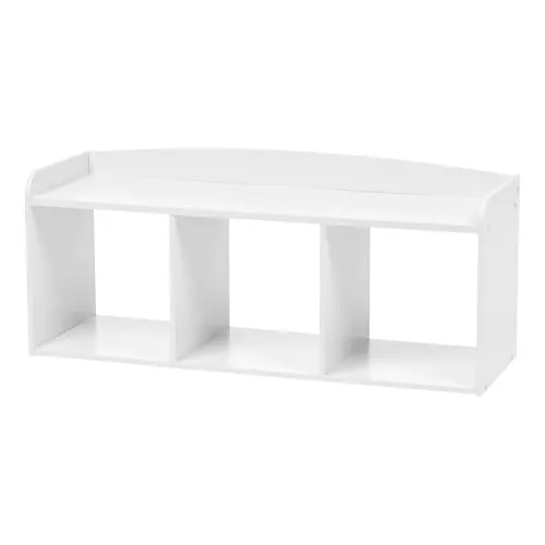 Iris Ohyama Kids KBN-3R Sitzbank 3 Fächer weiß Holz