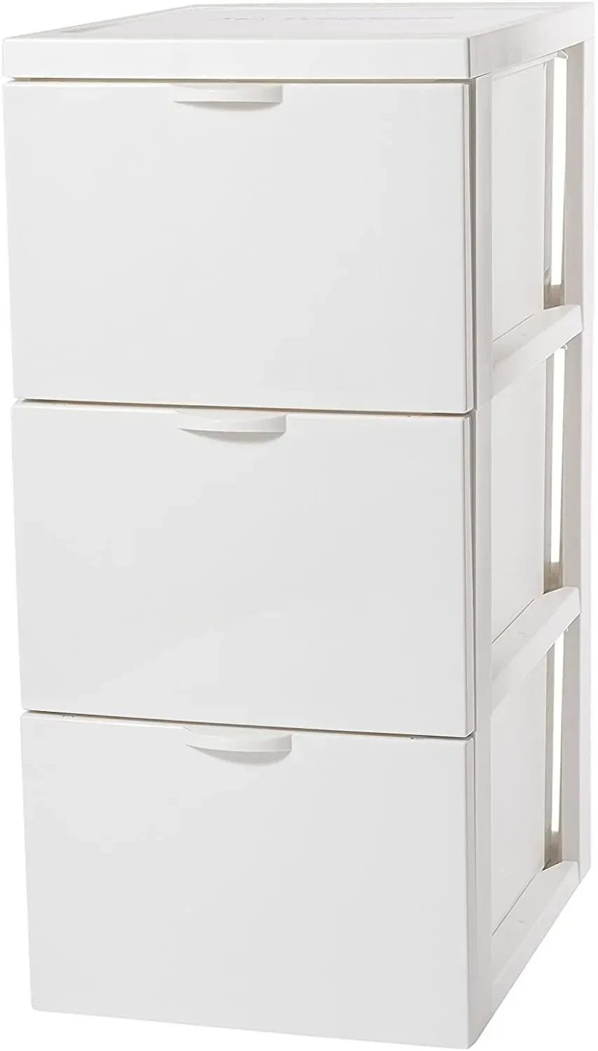 Iris Ohyama SCF-303 Rollcontainer weiß 3x15L