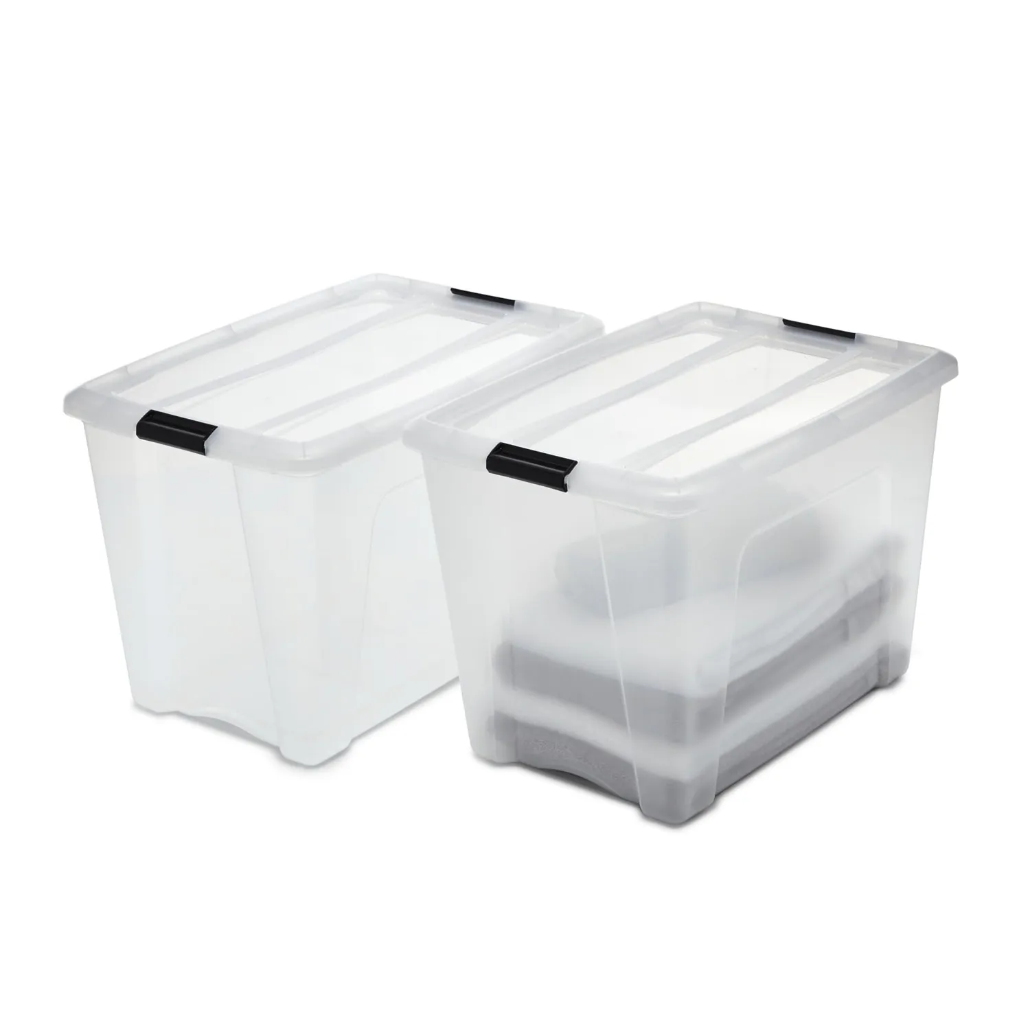Iris Ohyama NTB-45 Aufbewahrungsbox 45L 6er-Set transparent