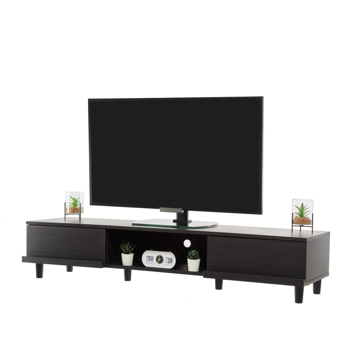 Iris Ohyama TV-Bank BAB-150A 150 cm Schwarze Eiche