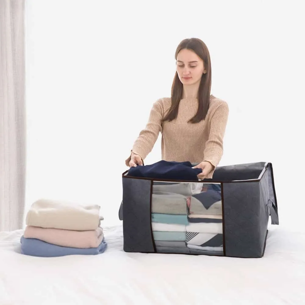 Lifewit Kleider Aufbewahrungstasche 90L 3er-Pack Vlies