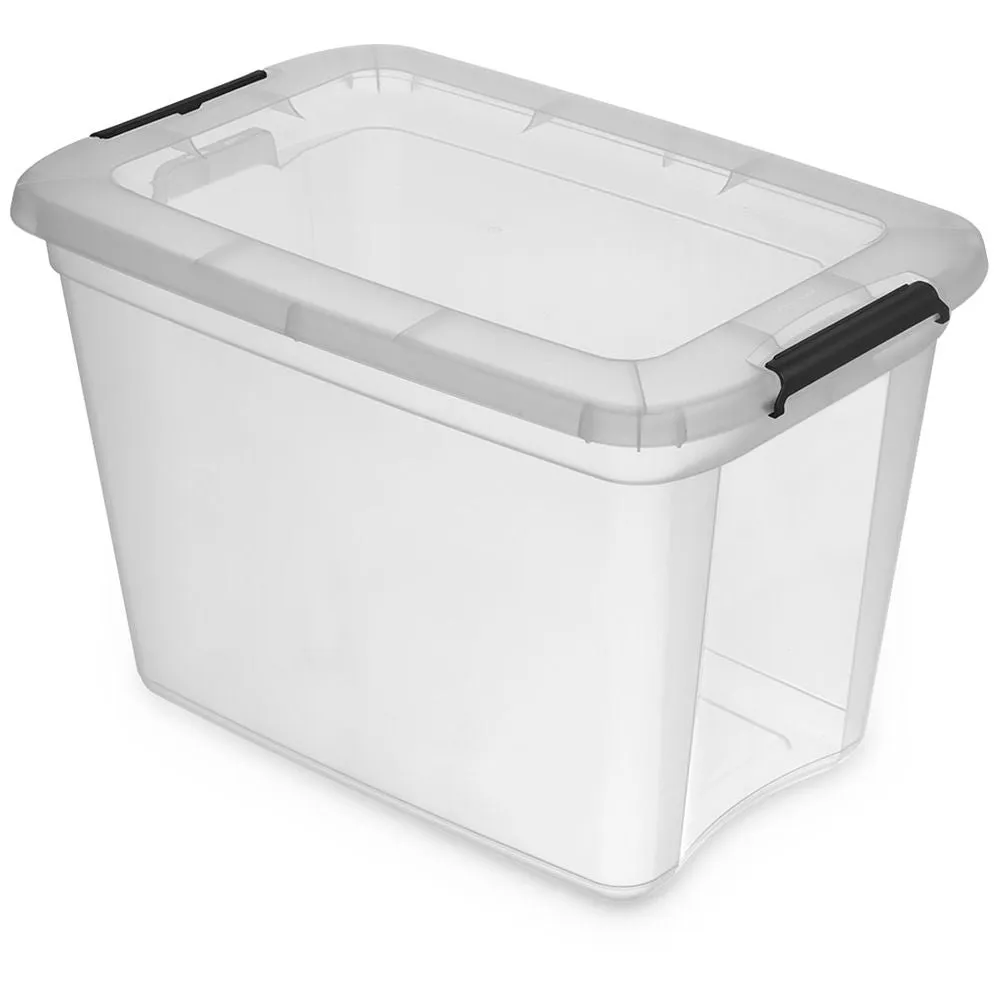 Kreher Robust Store Aufbewahrungsbox 27 Liter transparent