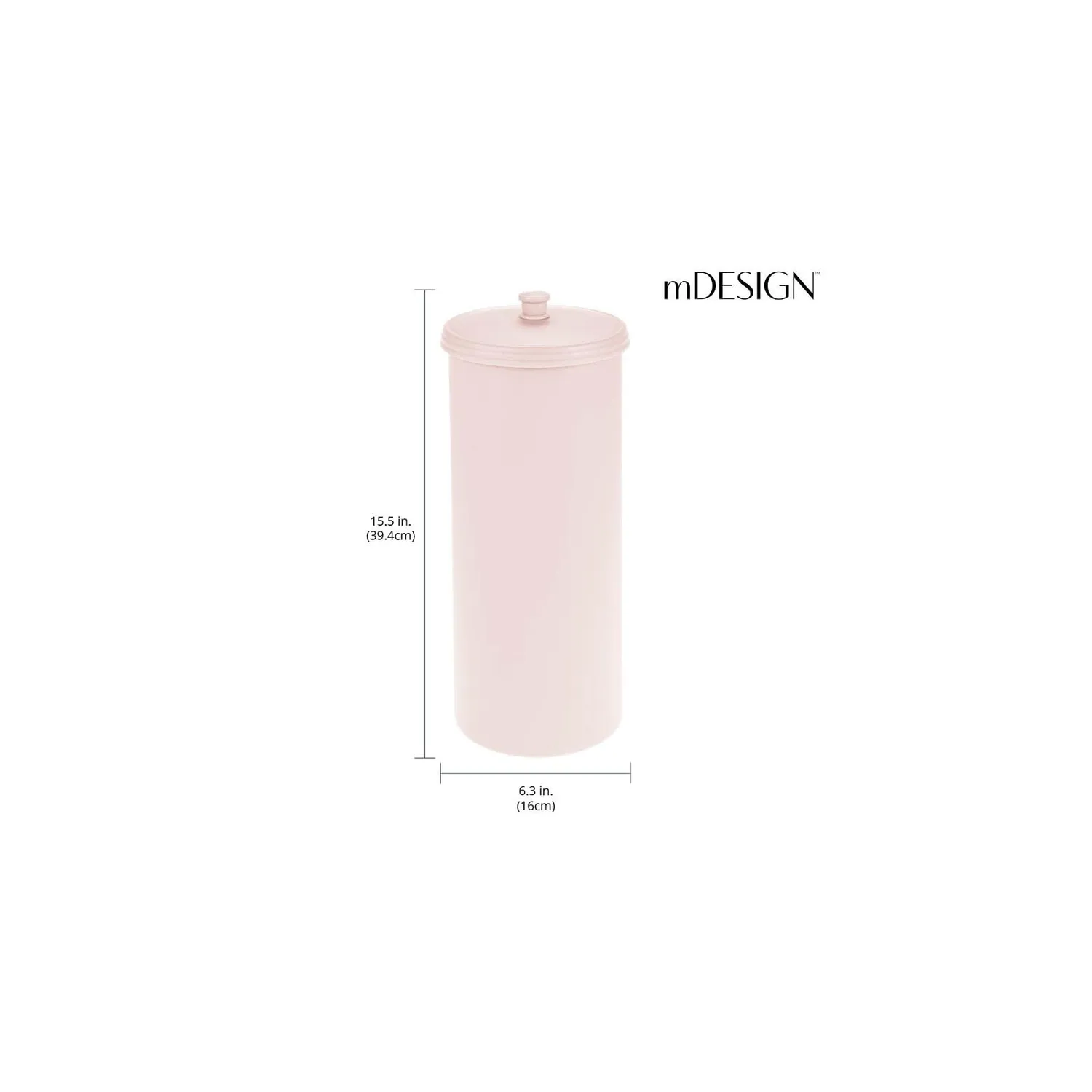 M Design Toilettenpapierhalter Klorollenhalter freistehend rosa 3 Rollen