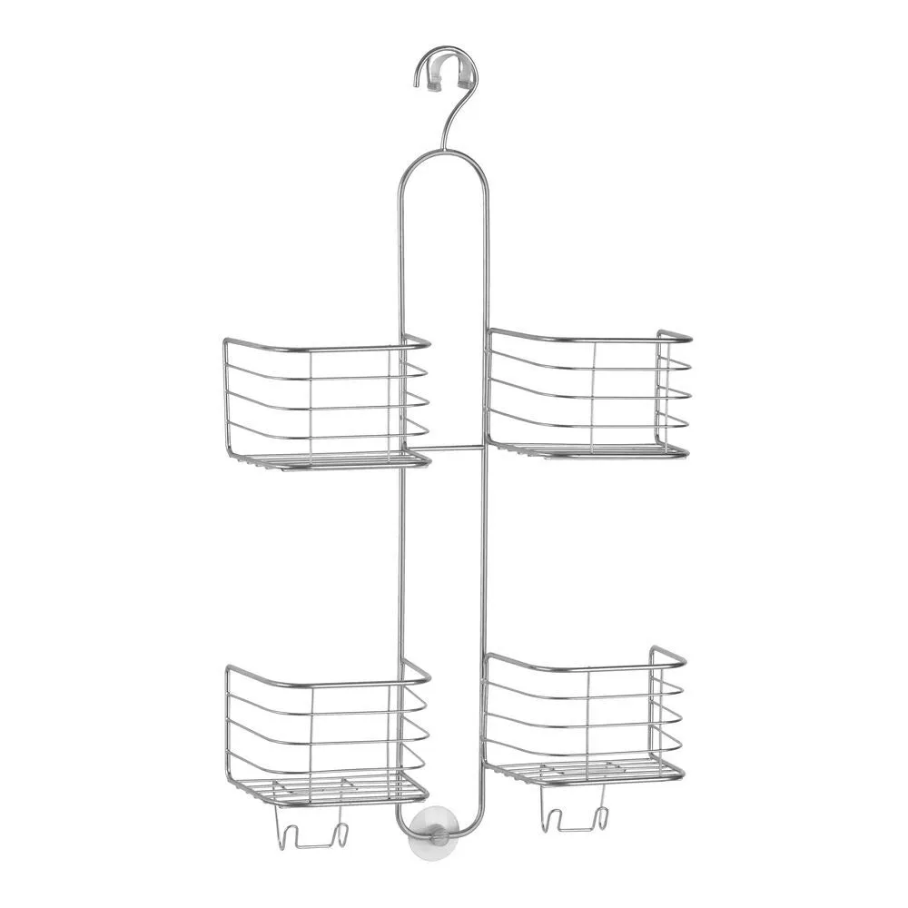 mDesign Duschregal Duschablage silber 4 Körbe