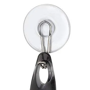 mDesign Duschabzieher 30,5 cm Schwarz Saugnapf