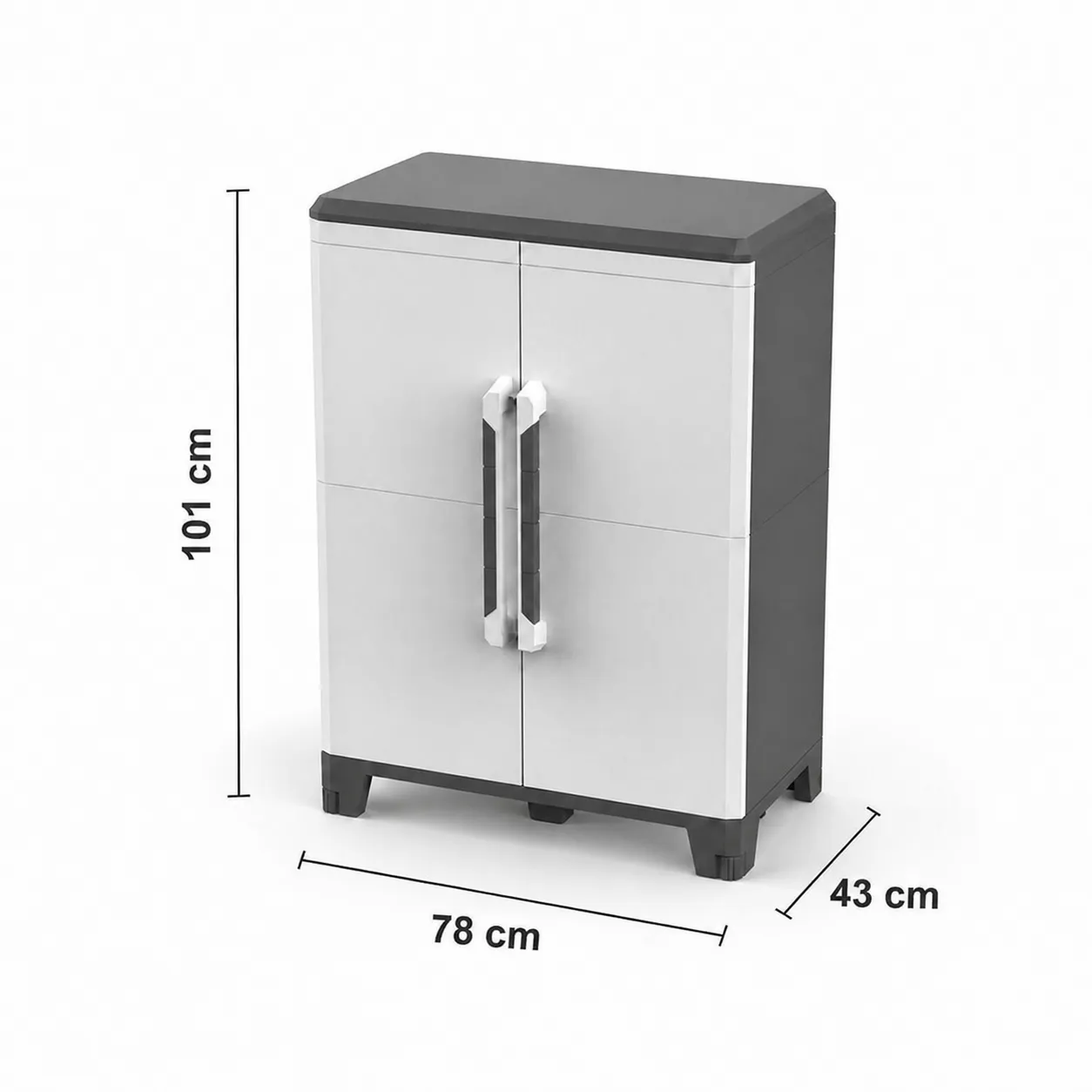 Kreher Transforming Kunststoffschrank M Schwarz IP43