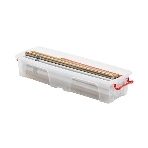 Kreher Geschenkpapierbox Aufbewahrungsbox 20 L mit Deckel