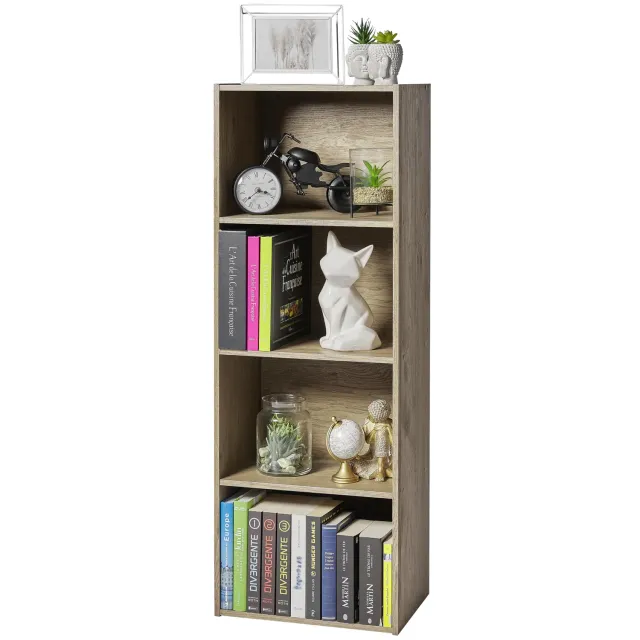 Iris Ohyama CX-4 Bücherregal Esche braun 4 Fächer offen