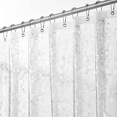mDesign Duschvorhang Transparent PEVA 183x183 wasserdicht