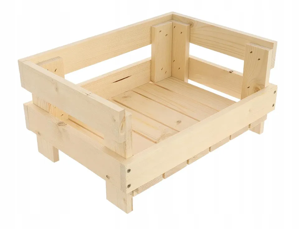 GoodFreshDecor Holzkiste Kiefer 35x25x17cm unbehandelt