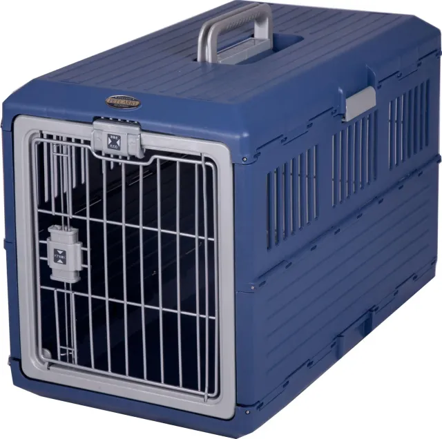 Iris Ohyama FC-670 Transportbox Hund Katze blau