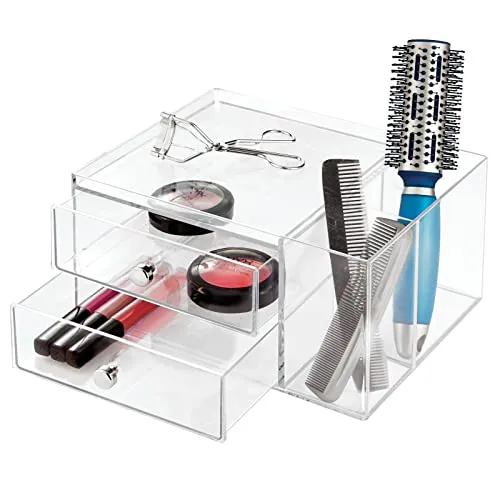 mDesign Schubladenbox Kosmetik Tower transparent 5 Fächer