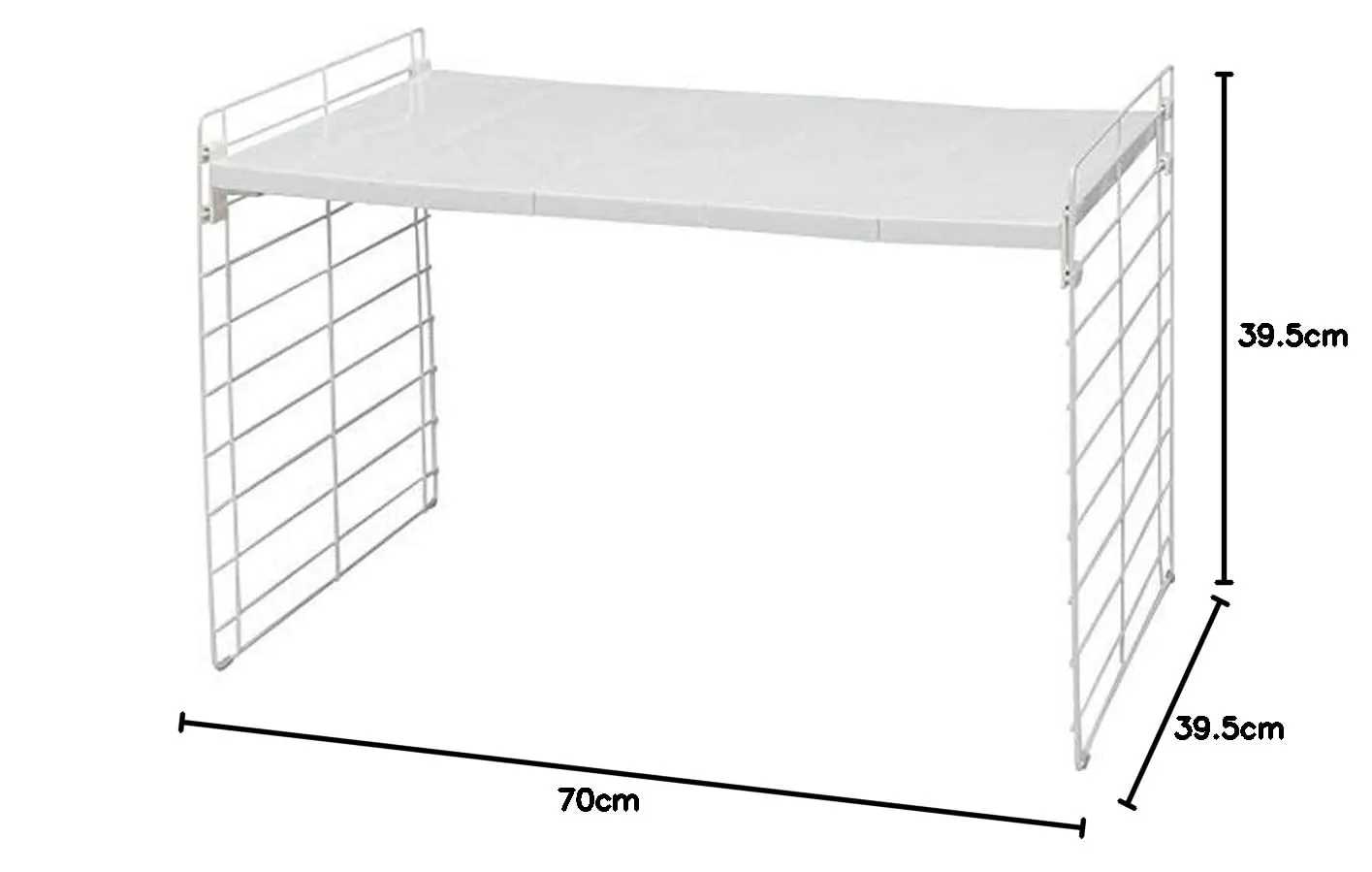 Iris Ohyama USD-1V Unterschrank Regal Weiß ausziehbar 1-fach