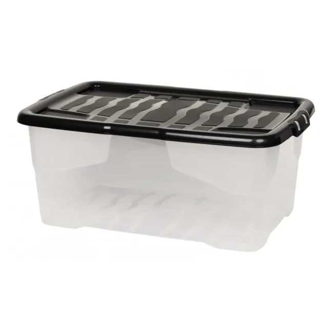 Kreher Curve Box 42 Aufbewahrungsbox Transparent 42 Liter stapelbar