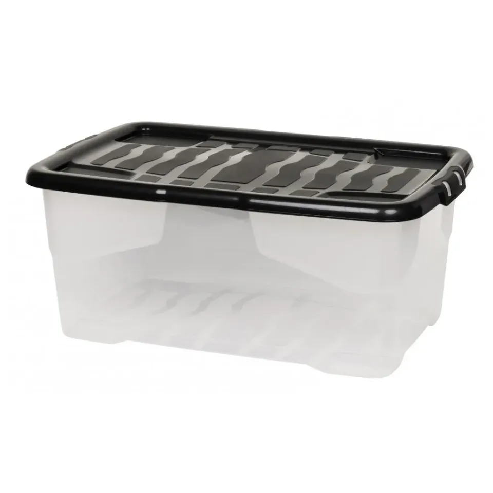 Kreher Curve Box 42 Aufbewahrungsbox Transparent 42 Liter stapelbar