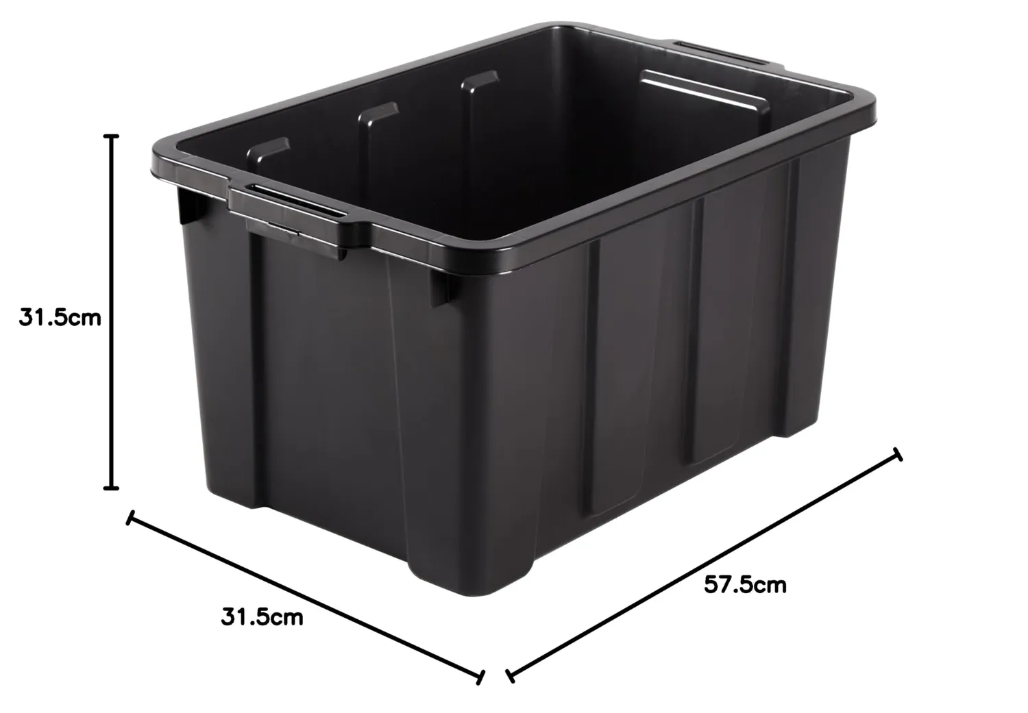 Iris Ohyama DDSKT-450 Aufbewahrungsbox Rot 50L 3er-Set
