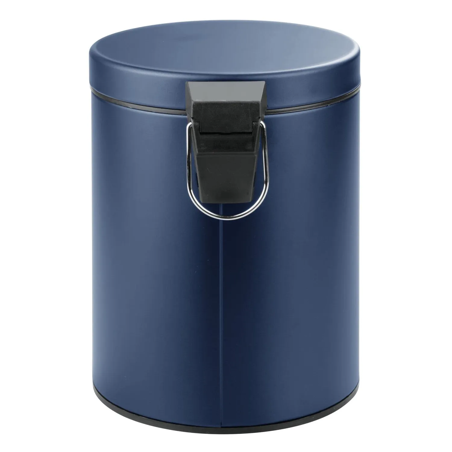 mDesign Tretmülleimer 5 Liter blau Metall