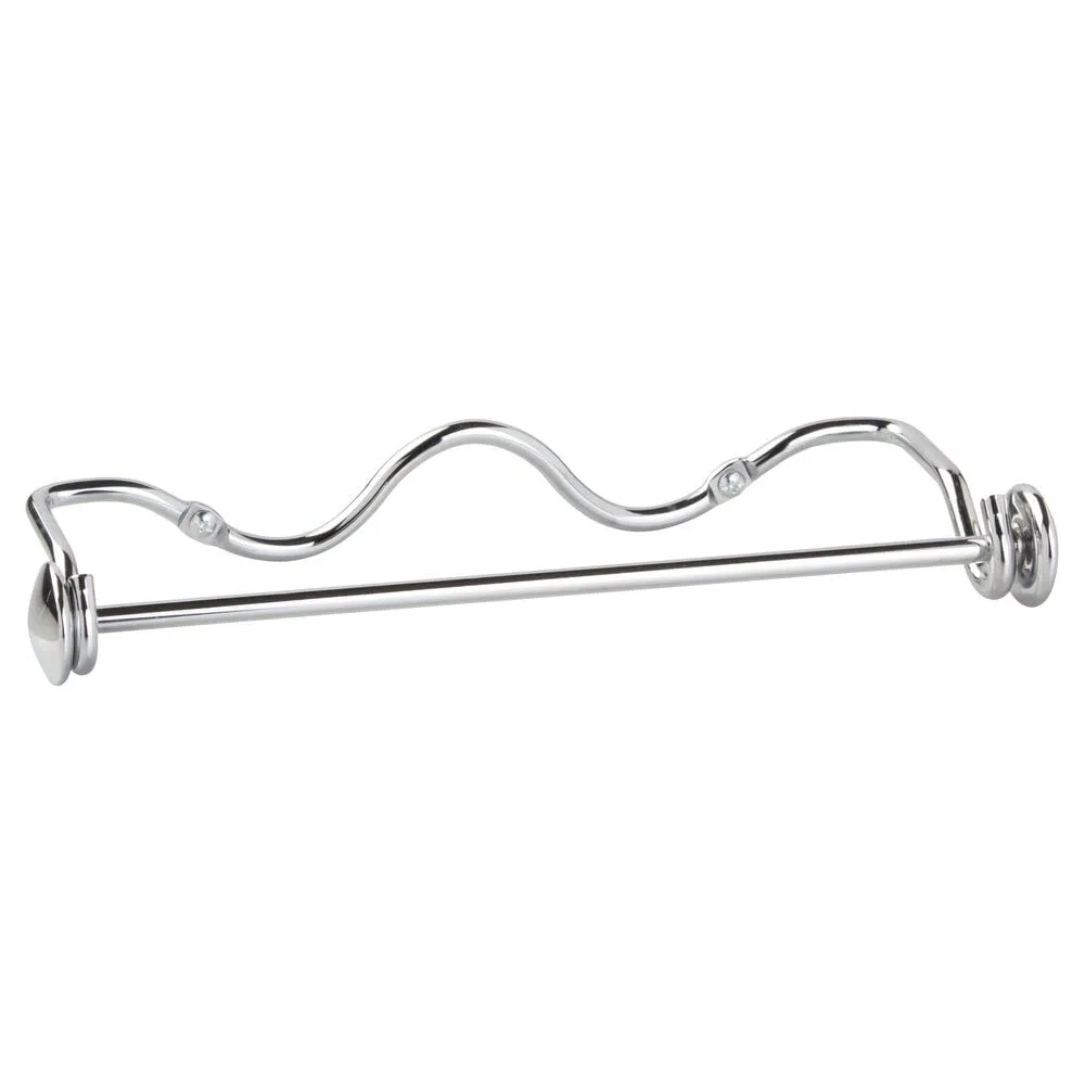 mDesign Küchenrollenhalter Schrank 2er-Set silber 34,6 cm