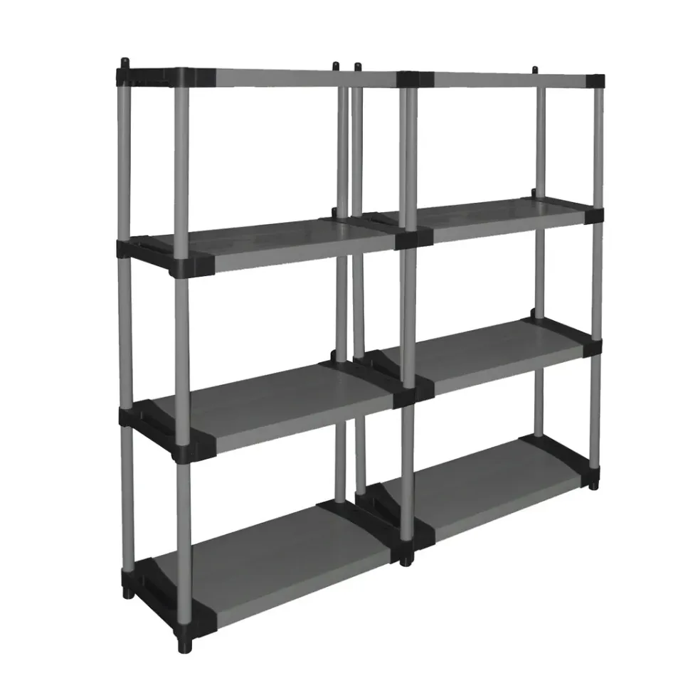 Kreher Armadio Schwerlastregal 4 Böden 80x40x168 cm 2er-Set