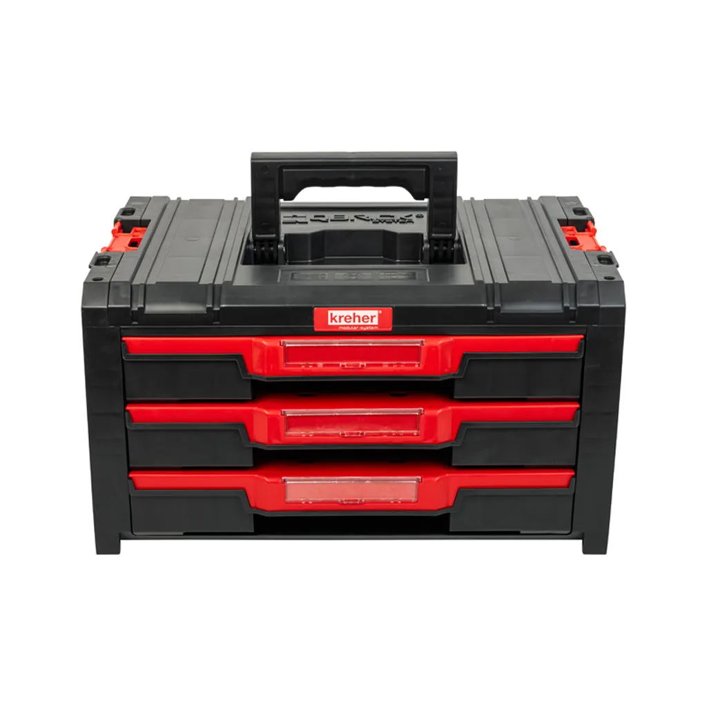 Kreher Q-Brick Pro Drawer3 Werkstattwagen 3 Schubladen