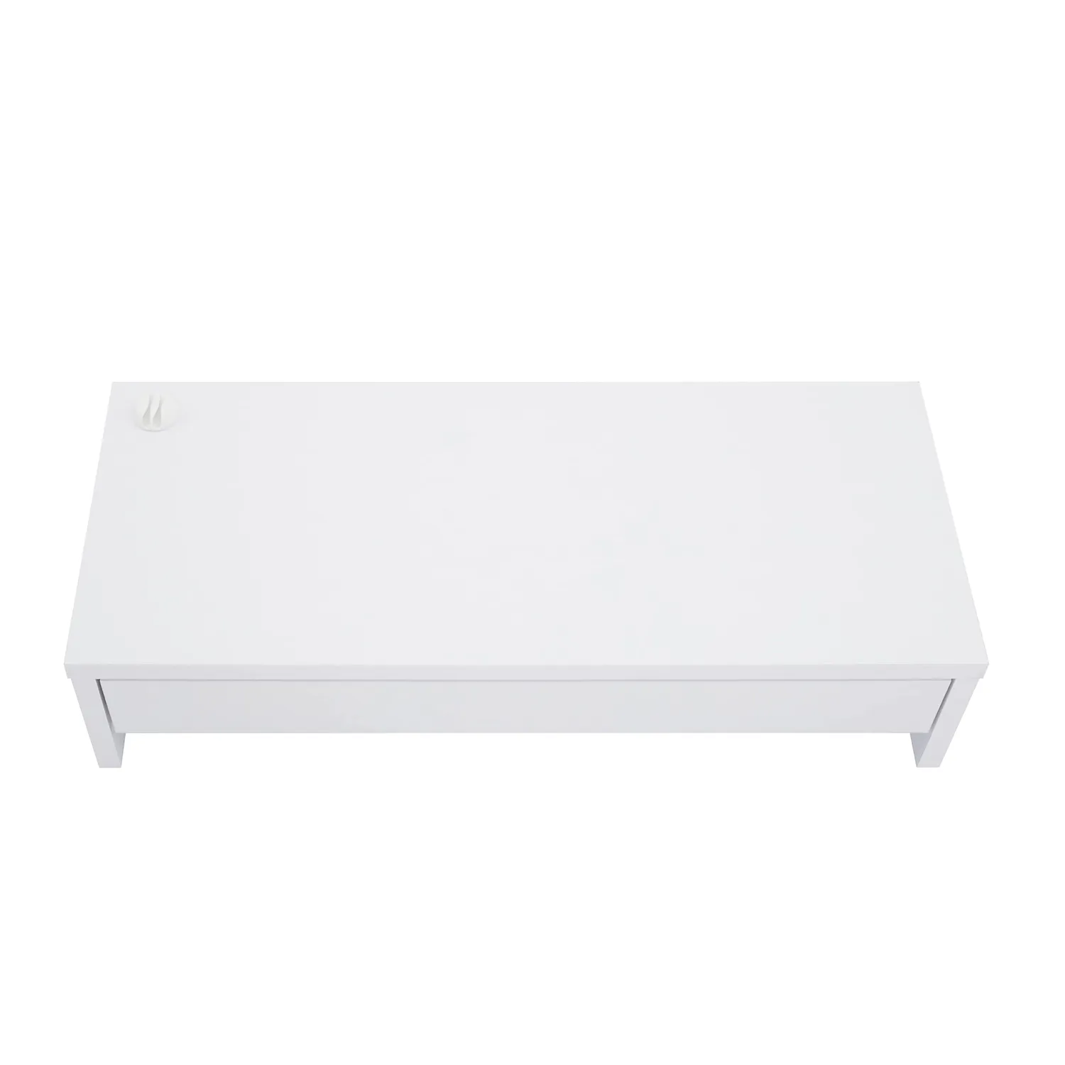 Iris Ohyama Monitor Stand Drawer MS-590D Ständer Eiche Weiß