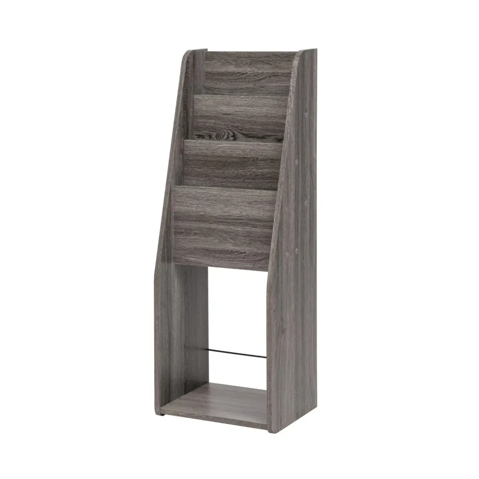 Iris Ohyama Magazine Rack Slim MR-S Zeitschriftenregal Eiche Grau