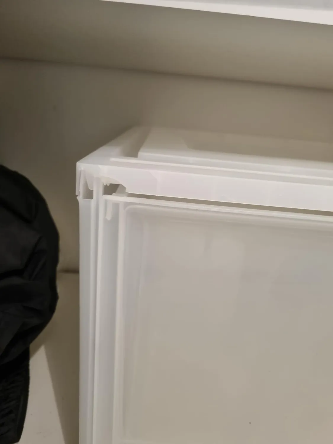 Iris Ohyama Maxi Drawer L Schublade 40L gefrostet weiß stapelbar
