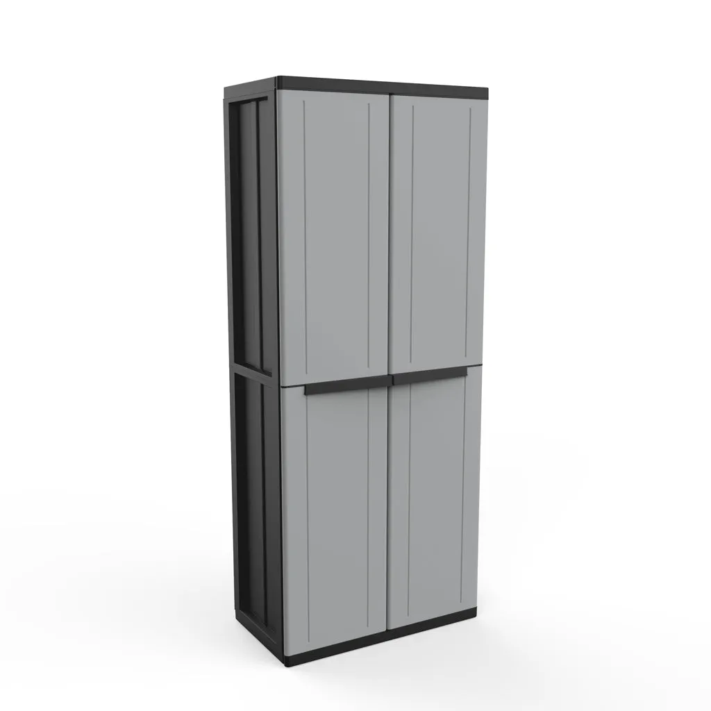 Kreher JLine Spindschrank Kunststoffschrank Grau 163,5 cm