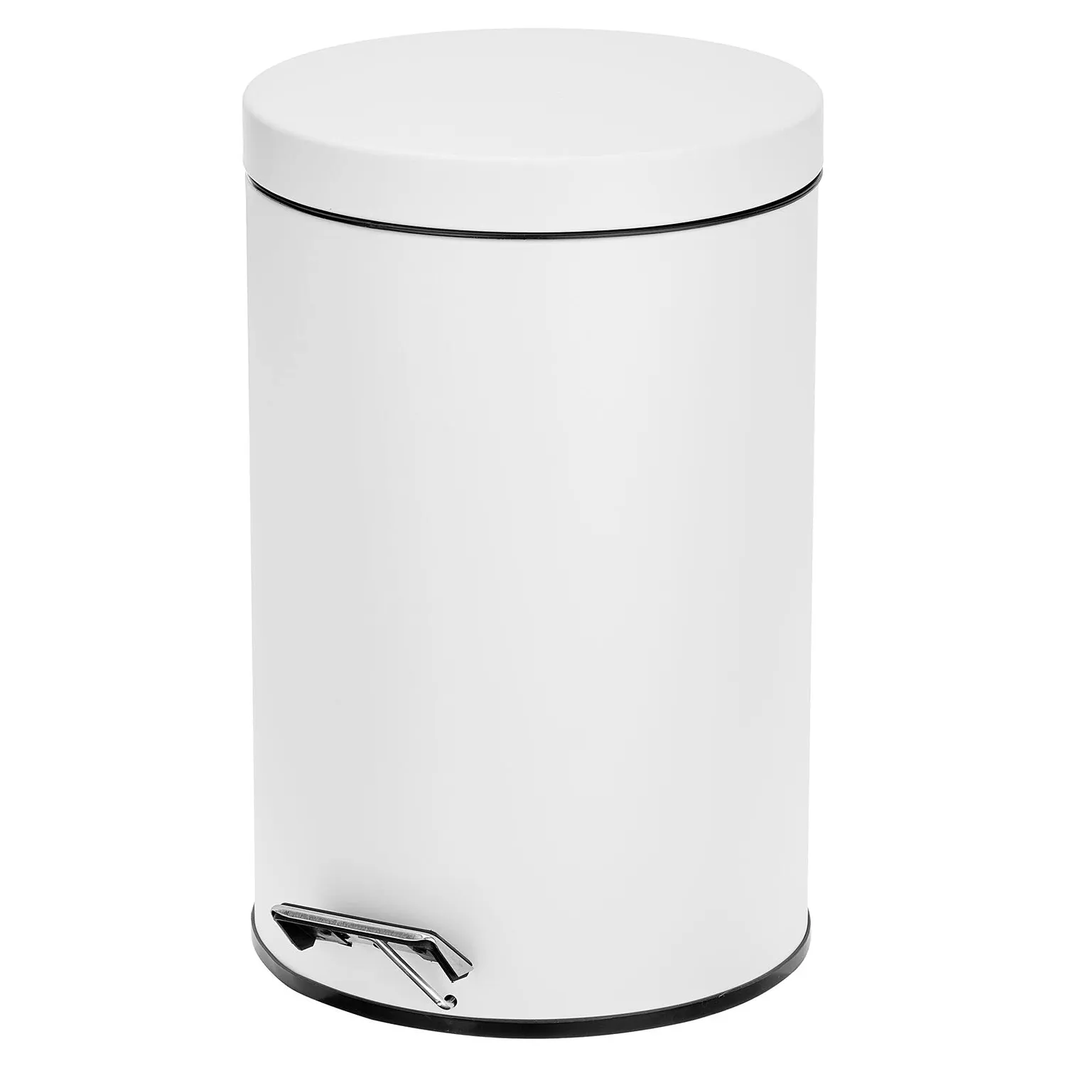 mDesign Tretmülleimer 3 Liter Schwarz Metall