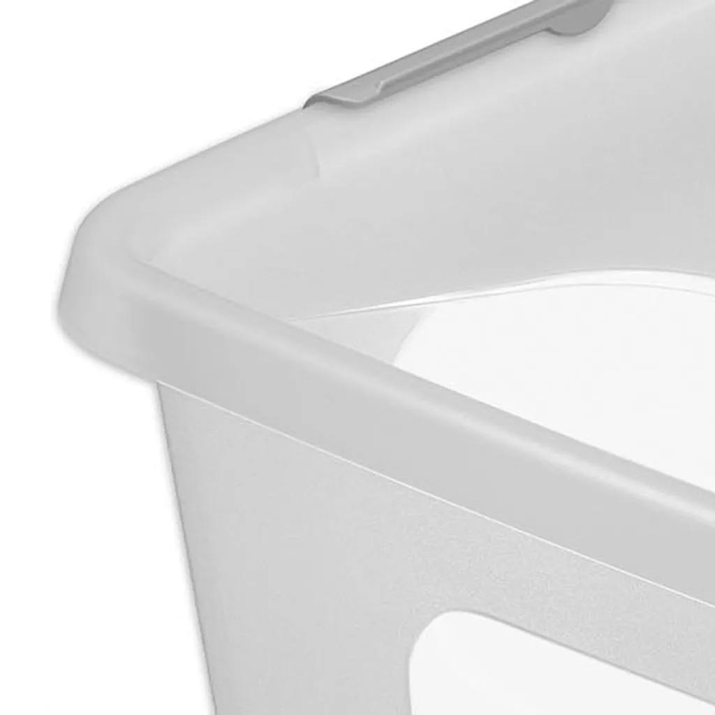 Kreher Prime Store 43L Aufbewahrungsbox Transparent Rollen stapelbar