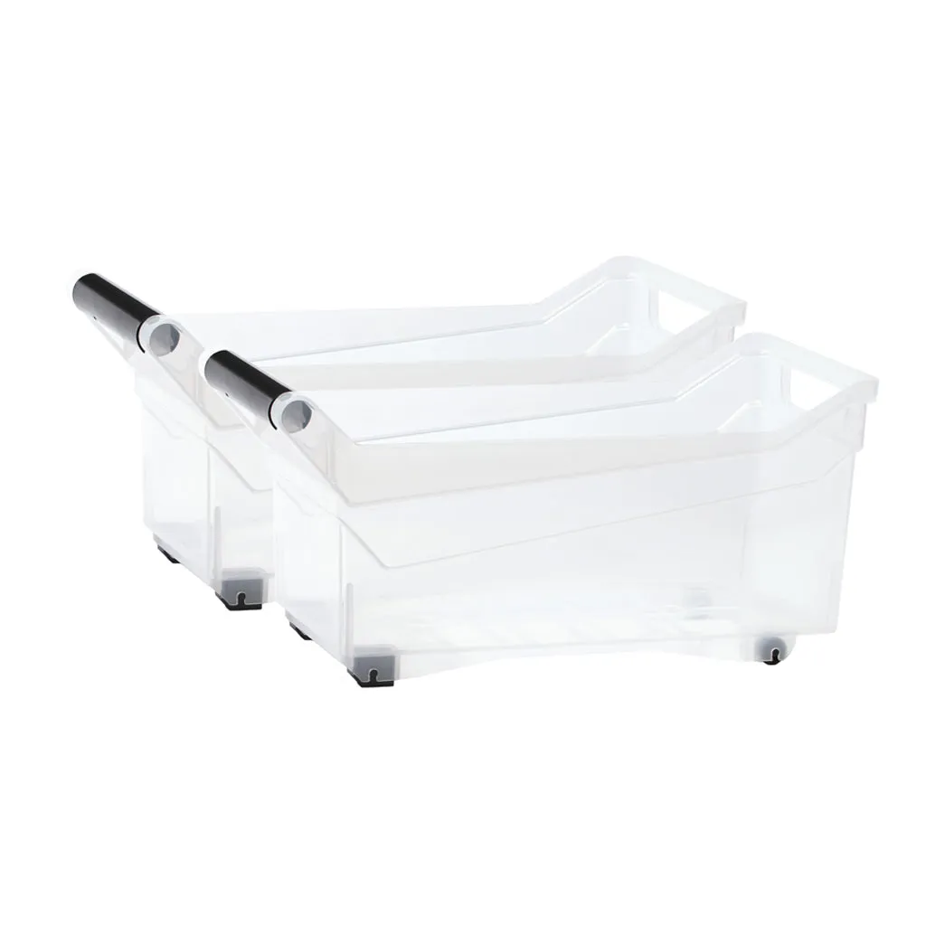 Kreher NUK Aufbewahrungsbox mit Rollen transparent stapelbar