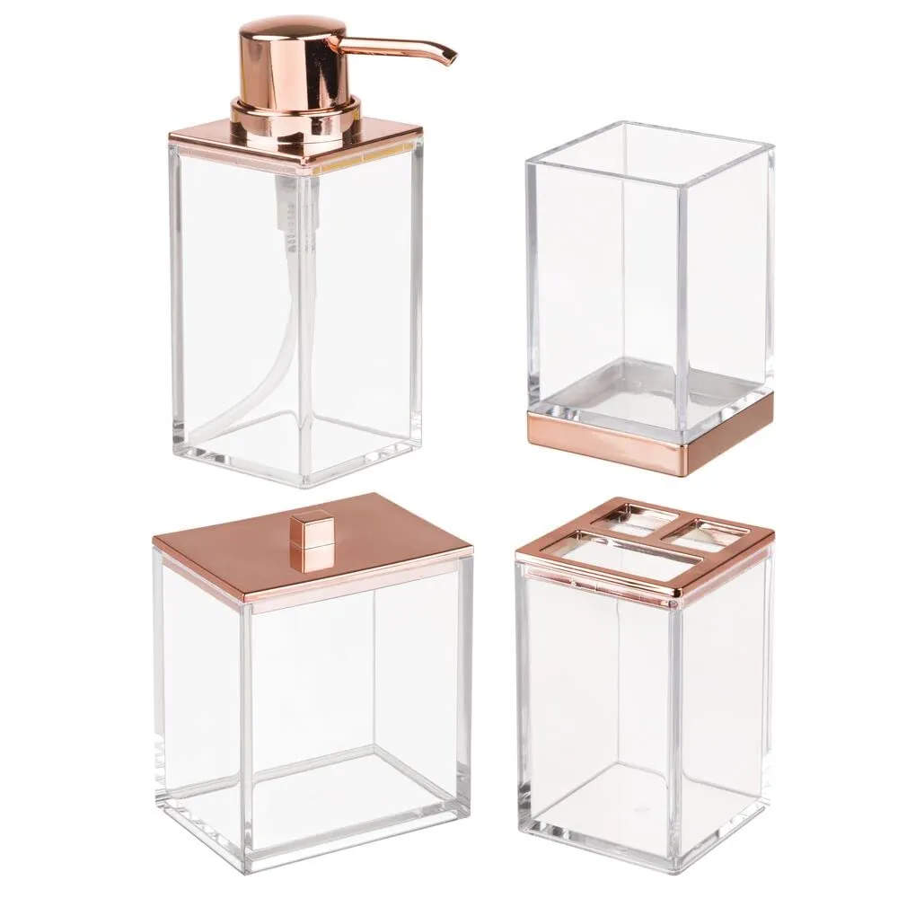 mDesign Lumiere Bad-Set 4tlg klar roségold