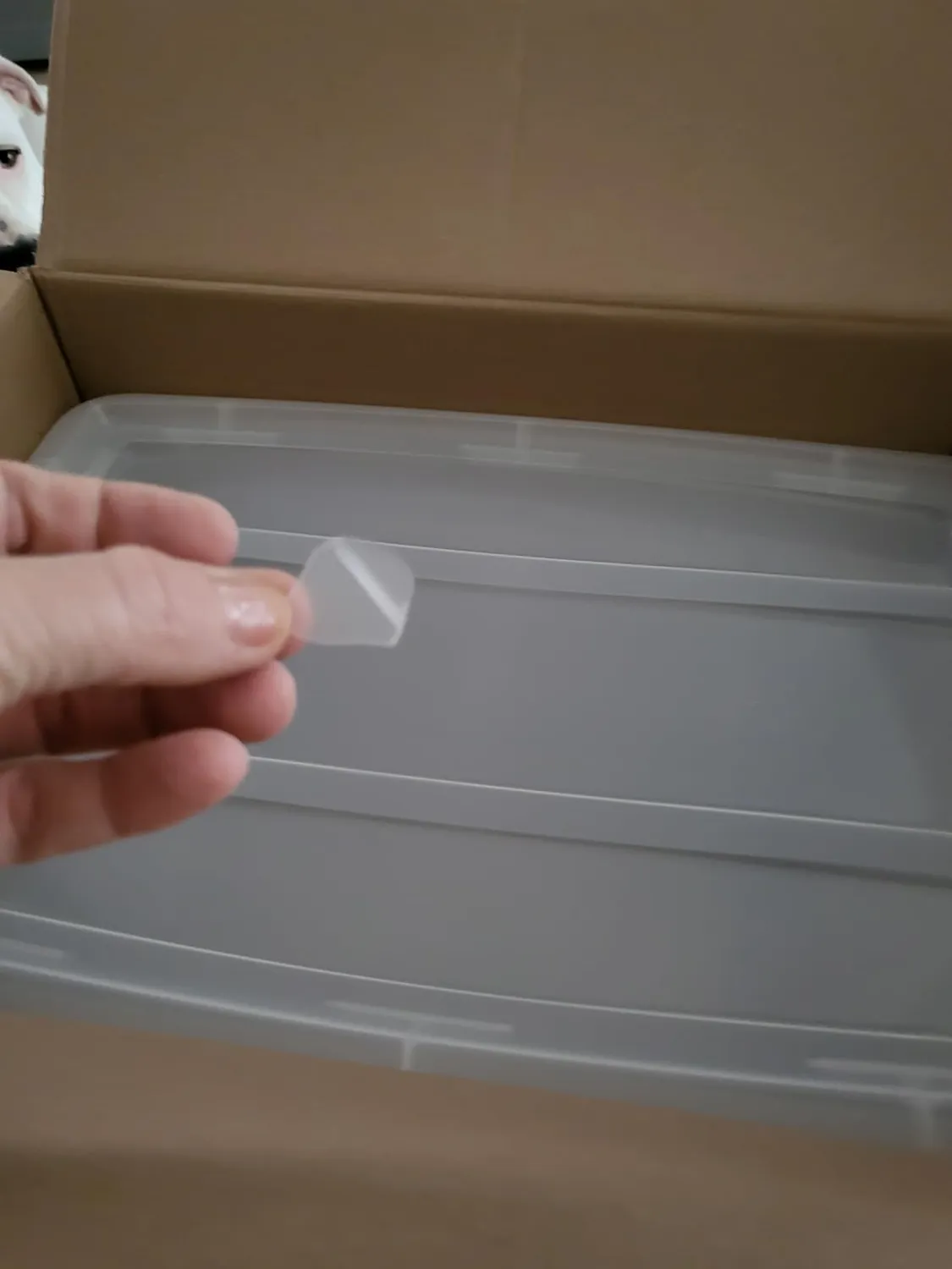 Iris Ohyama Top Box TB-45 Aufbewahrungsbox 45 L 4er-Set transparent