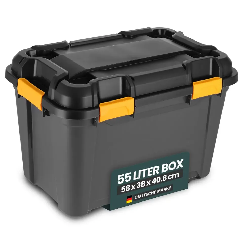 Kreher Bunker Aufbewahrungsbox 55 Liter schwarz IP67
