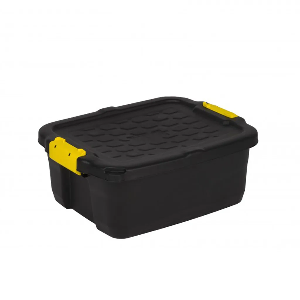 Kreher Tough Boxen Set 42+24 Liter Schwarz stapelbar