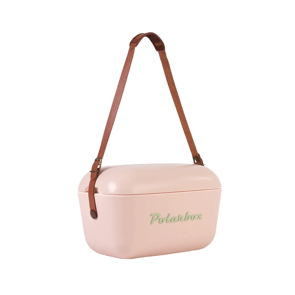 Kreher Polarbox Kühlbox 20 L Rosa-Oliv Retro mit Schulterriemen