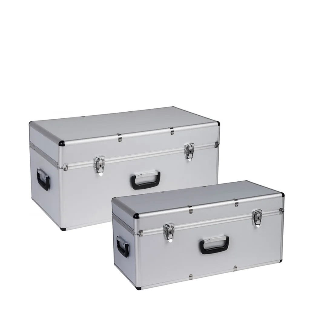 Kreher Transportkoffer Set 65+100 Liter Silber abschließbar
