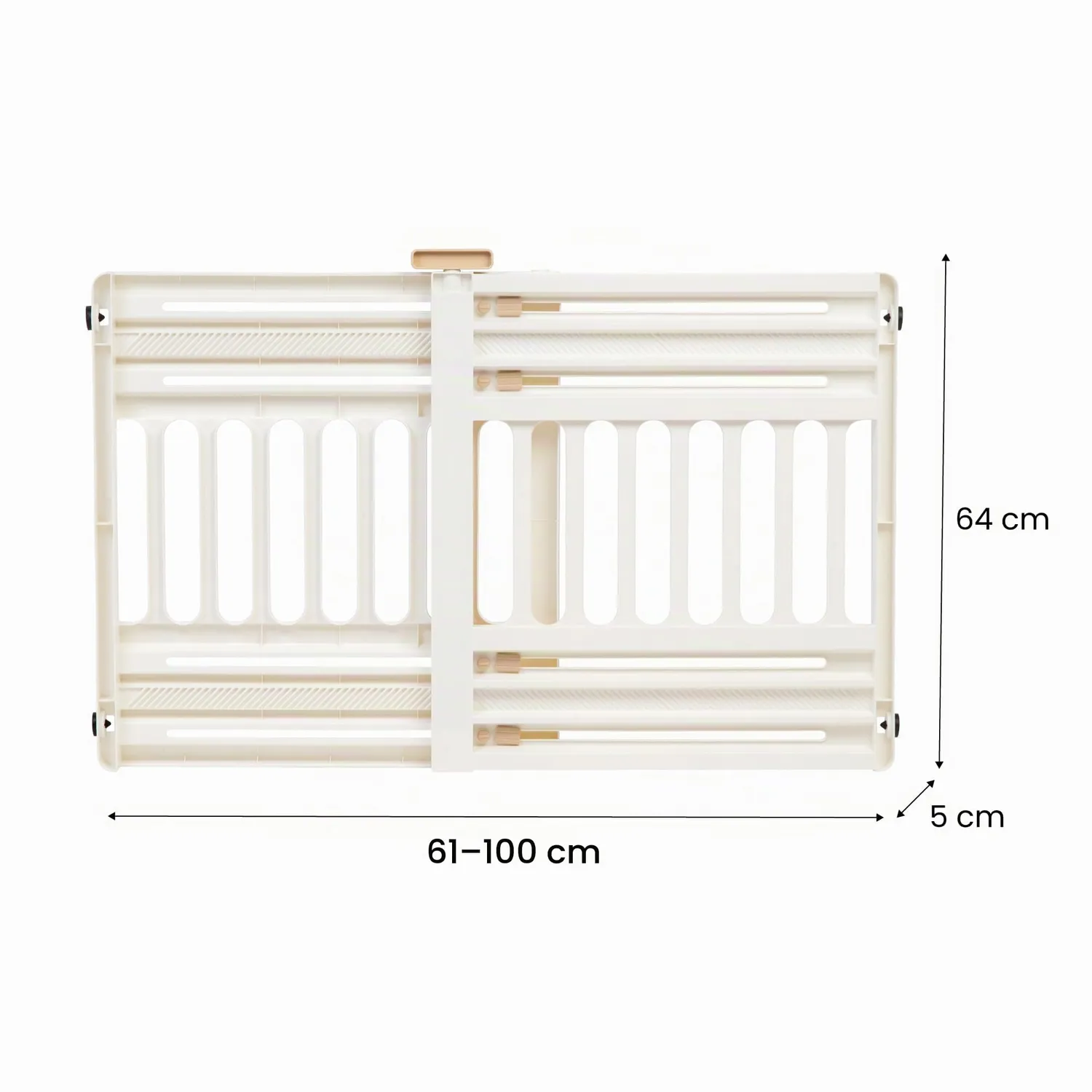 Iris Ohyama PBR-600 Absperrgitter Weiß steckbar ohne Bohren 64cm