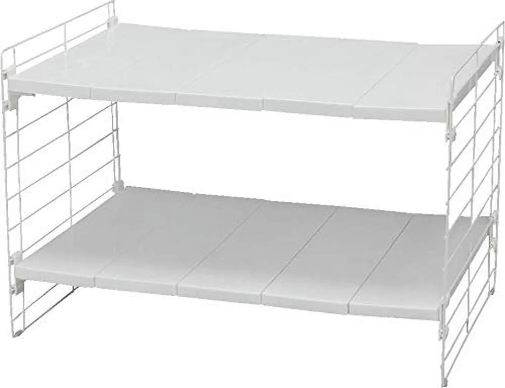 Iris Ohyama USD-1V Unterschrank Regal Weiß ausziehbar 1-fach