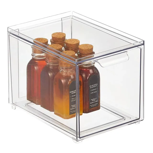 mDesign Schubladenbox Küche Kühlschrank klar