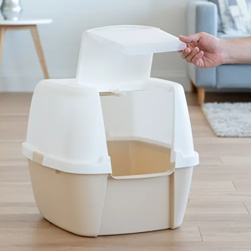 Iris Ohyama CLH-17J Katzenklo XXL Haube Jumbo Beige Haube