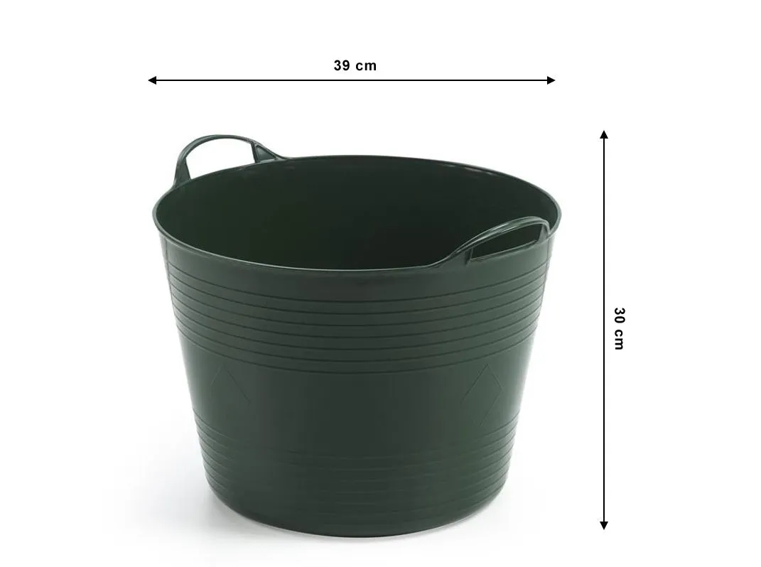 Kreher Mehrzweckkorb 28 Liter Korb Grün-Grau flexibel