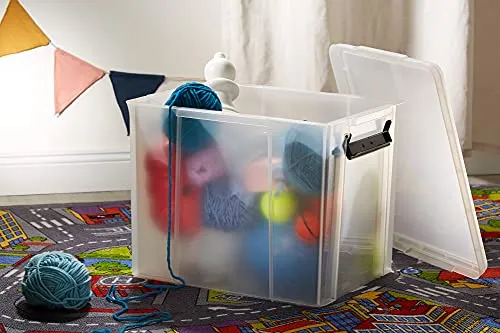 Iris Ohyama MBX-38 Aufbewahrungsbox 38L transparent stapelbar