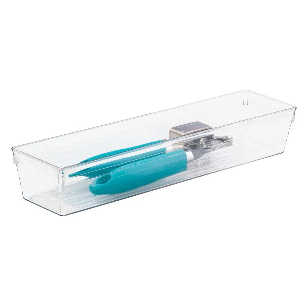 mDesign Schubladen Organizer Besteck 3er-Set durchsichtig